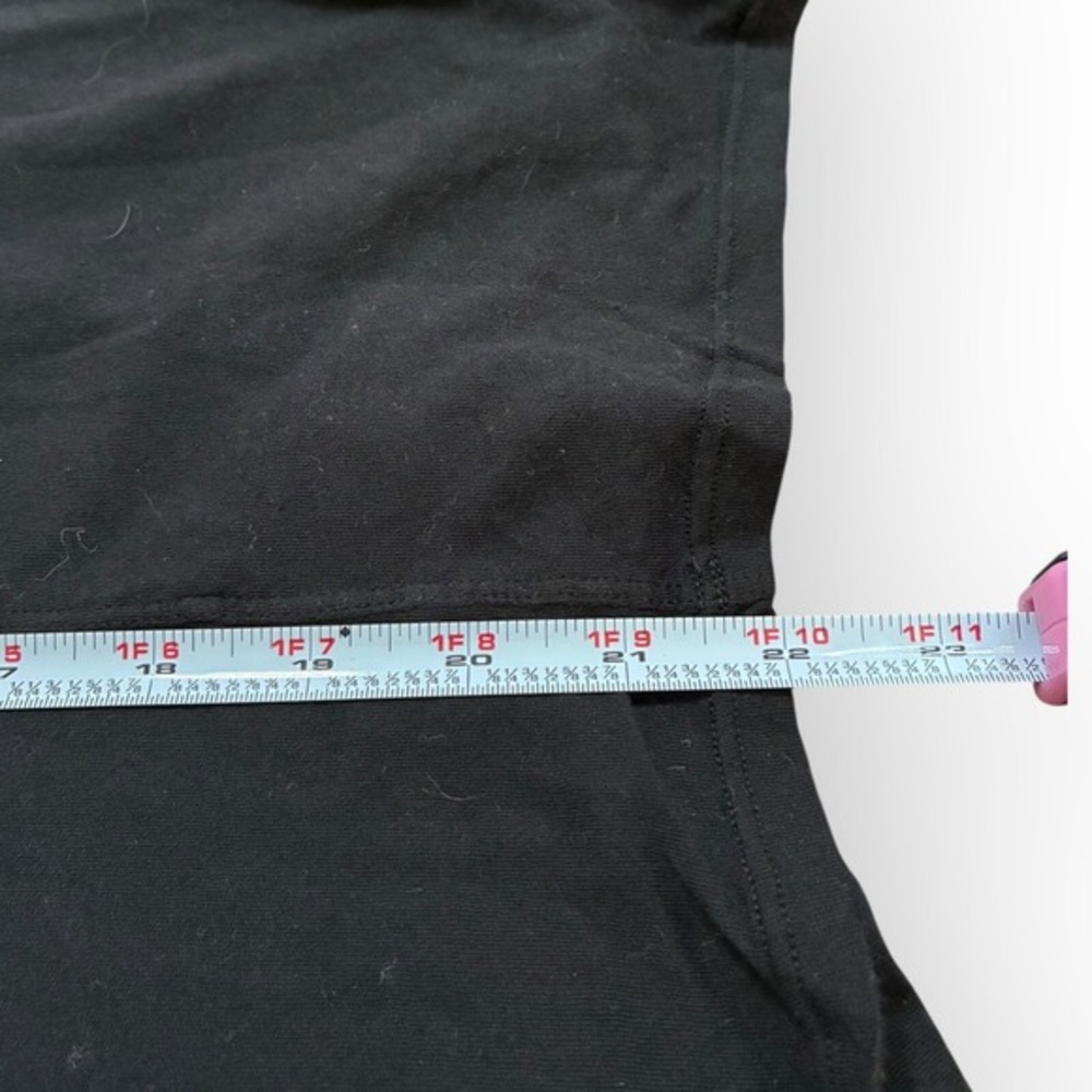 Enza Costa Black Pima Cotton Tee Relaxed‎ Fit Short Sleeve Luxe Basic Size L - Picture 7 of 8